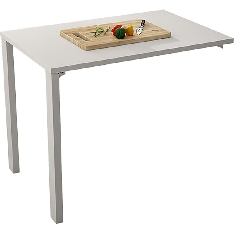 Klapptisch zur Wandmontage, multifunktsionaalne, platzsparend, Esstisch, kompakter Küchentisch für Wohnzimmer, Schlafzimmer, Büro, Waschküche, einfach zu installieren, stabiles Design