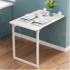 FAXJRU Wandtisch Klappbar,wandklapptisch Klapptisch Wand, An der Wand Montierter, Klappbarer Drop-Leaf-Tisch, Umwandelbarer Schwebender Esstisch für Kleine Räume, Heimbüro-Tisch, Schreibtisch