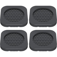 Washing Machine Vibration Cushion Non-Slip Shock Absorber Feet, Washing Machine Vibration Pad | High Performance Floor Protection Mat Set, Multi-Purpose Loss Spin Reduction Accessories (2.36 x 2.36 x