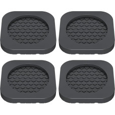 Washing Machine Vibration Cushion Non-Slip Shock Absorber Feet, Washing Machine Vibration Pad | High Performance Floor Protection Mat Set, Multi-Purpose Loss Spin Reduction Accessories (2.36 x 2.36 x