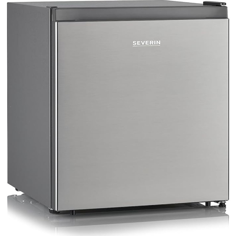 SEVERIN KB 8878 Cool Box with Cold Compartment, Table Fridge with Intermediate Shelf, Energy-Saving Mini Fridge for Small Households, 45 L Net Capacity, Stainless Steel Look, KB 8878