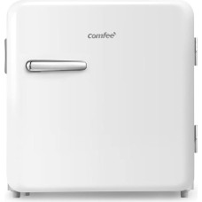 Comfee RCD50WH1RT(E) Mini Fridge/Retro Fridge / 47 L Cool Box / 50 cm Height / 100 kWh per Year / Adjustable Temperature Control / Adjustable Feet / White