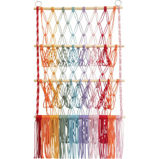 Zunishaone Over The Door Organiser Boho Toy Organiser 3 Tiers Baby Room Playroom Kids Bedroom Girls Corner Area Storage