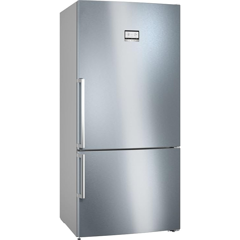 Bosch KGN86AIDR, Series 6, XXL Standing Fridge-Freezer, 186 x 86 cm, 479 L Cool & 152 L Freezer, NoFrost, VitaFresh XXL, PerfectFit, Brushed Steel