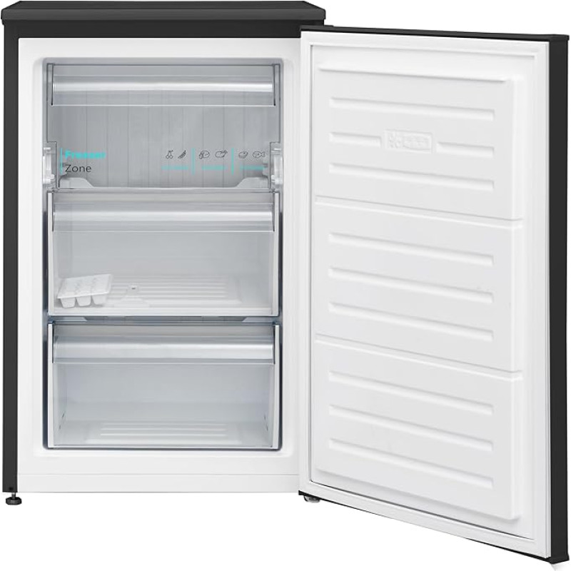Sharp SJ-UD103T0B-EU Freezer / 103L Volume / 4 Freezer Compartment -18 °C / 3 Compartments / Reduced Defrosting thanks to NanoFrost Technology / Colour: Black