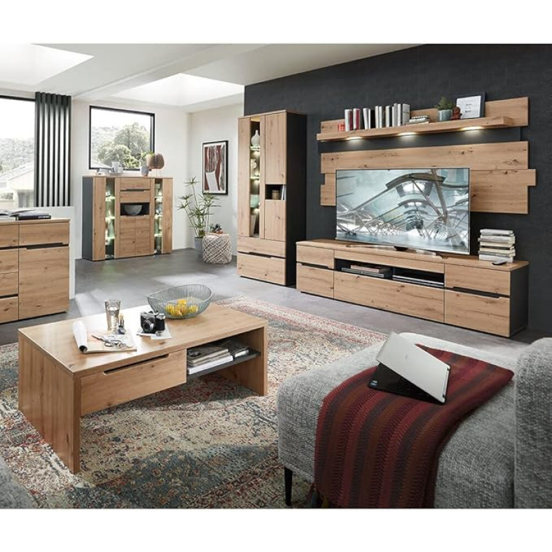 Lomadoxi elutoa komplekt koos kohvilaudadega Artisan Oak Nb. koos grafiidiga