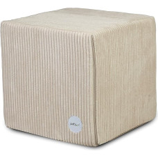 Ecopuf Block Corduroy jalatool - täielikult eemaldatav - Square Stool Upholstered Indoor 40x40cm