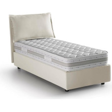 Talamo Italia - Carolina üheinimesevoodi, 100% Made in Italy, eesmine avamine koos madratsiga 80 x 190 cm, beež