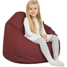 Italpouf laste kott, suurus L, istmepadi, siseruumides, kunstnahk, kott-tool lastele, EPS helmedega täitmine, laste tugitool, sertifitseeritud, punaveini
