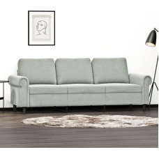 ShGaxin 359539 3-kohaline diivan, helehall, 180 cm, Samet, Lounge diivan, Diivanid ja diivanid, Relax diivan, Diivan elutuppa