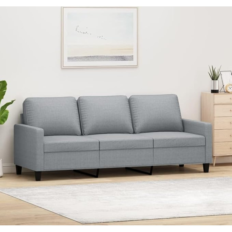 ShGaxin 3-Sitzer-Sofa Hellgrau 180 cm Stoff, Diivanid ja diivanid, Diivan Wohnzimmer, Diivan Für Jugendzimmer, Relaxsofa, Diivan Für Schlafzimmer, Polstersofa 359171