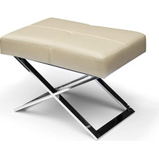 NEUERRAUM Bauhaus nahast tugitooli kreemikas beež