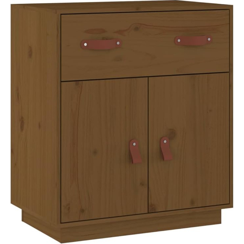 Annlera hoiukapp, külgkapp, küljepaneel, telefonilaud, praktiline konsoollaud, kaasaegne kapp, mööbel elutuppa, sahtlikapp, minimalistlik stiil, mesi pruun, 65,5 x 40 x 75 cm.