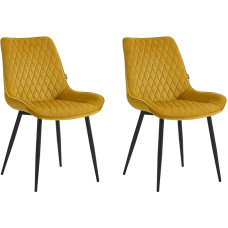 Colenis - Adama Van söögitoolide komplekt (2, ookerkollane)