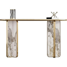 Kaasaegne konsoollaud koos hoiukappidega - kaasaegne akendelaud esikusse ja esikusse, mis kaunistab elutuba, fuajeed ja koridori (140 x 85 x 35 cm).