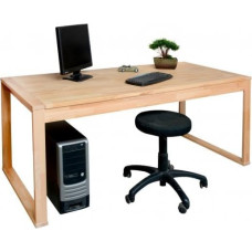 7150 - Solid Desk/Dining Table 180 x 80 cm Solid Beech Heartwood (südamepuu)