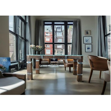 CHYRKA® DrohobyCZ Loft söögitoa laud Vintage Baar Industrial Design Käsitsi valmistatud puidust klaasist metallist (160 x 80 cm)