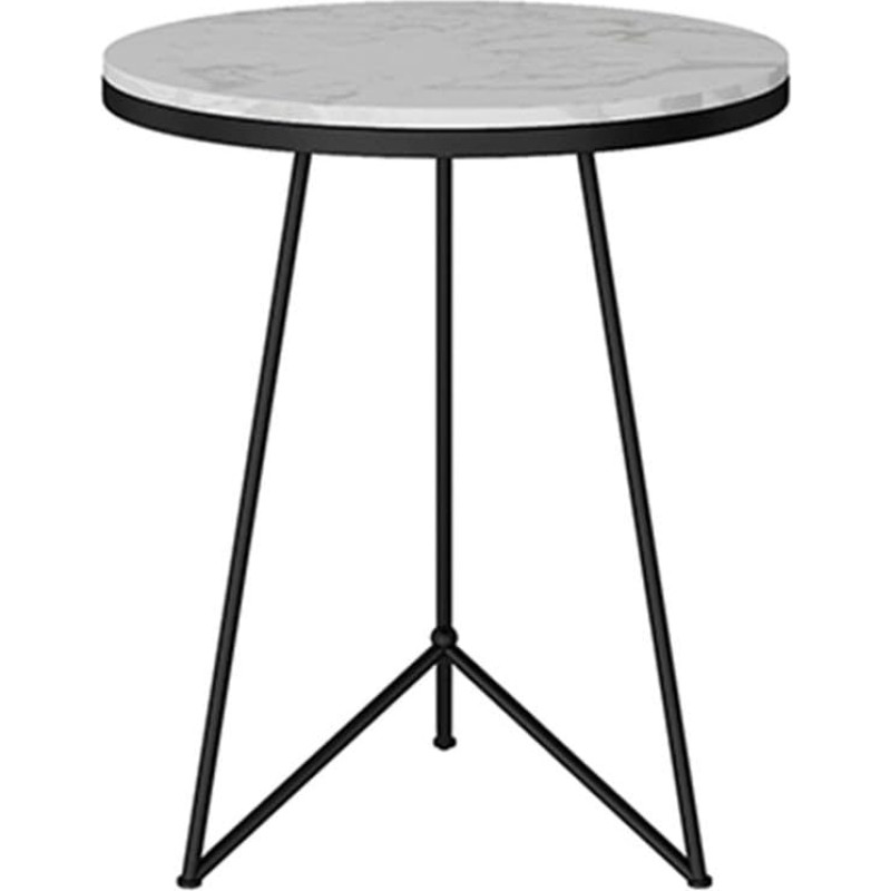 ZXQZ Kõrvallaud Kohvilaud Kõrvallaud Marmorplaat ja rauast hoidja Kõrvallaud Ümmargune küljelaud koos juhusliku stendiga elutoa jaoks Kodu ja kontori teelaud