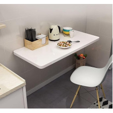 Klapptisch zur Wandmontage, für Heimbüro, 119,4 x 30,5 cm, platzsparend, Computer-Arbeitsplatz, vielseitig, wandmontiert, einfache Installation, stilvolle und funktionale Möbel