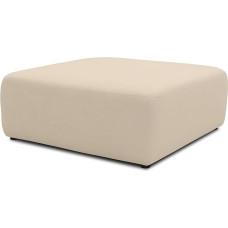 DOMO. kollektsioon Adrian Ottoman Modulaarne diivan-tool, moodul diivan, üks polsterelement, kombineeritav, tool, 108 x 108 x 42 cm (B x S x K x K), beež