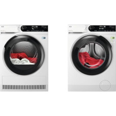 AEG TR8AMZ68 Heat Pump Dryer / Series 8000 with AbsoluteCare & LR8AMZ49FL Washing Machine/Series 8000 with PowerCare®