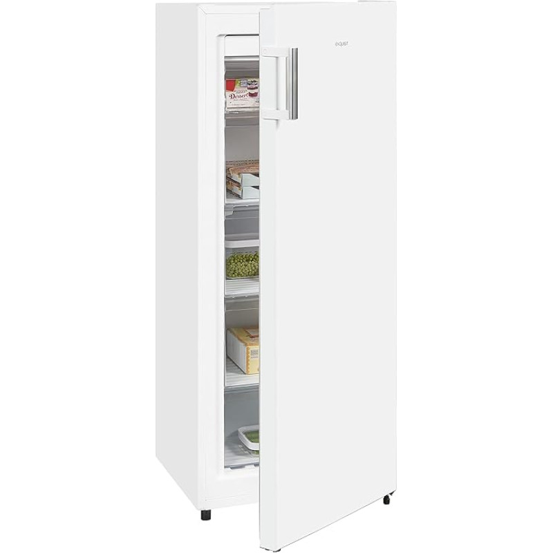 Exquisit Freezer GS231-NF-H-010E White | Standing Unit | 155 L Volume | White | No Frost | Quick Freeze Function | Door Hinge Changeable | Freezer Drawers
