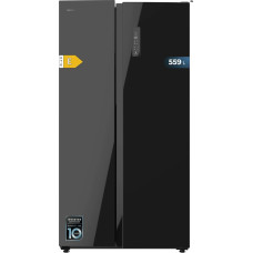 Cecotec Bolero CoolMarket SBS 550 Glass E. American Fridge, 550 L, Height 90 cm, Width 177 cm, Multi-Air Flow System, Total No Frost, Inverter Plus Motor, Fast Cooling, Fast Freezing
