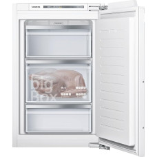 Siemens GI21VADD0 iQ500 Built-In Freezer, Made in Germany, 140 kWh per Year, 95 L, lowFrost, Big Box, LED Interior Lighting, Flat Hinge