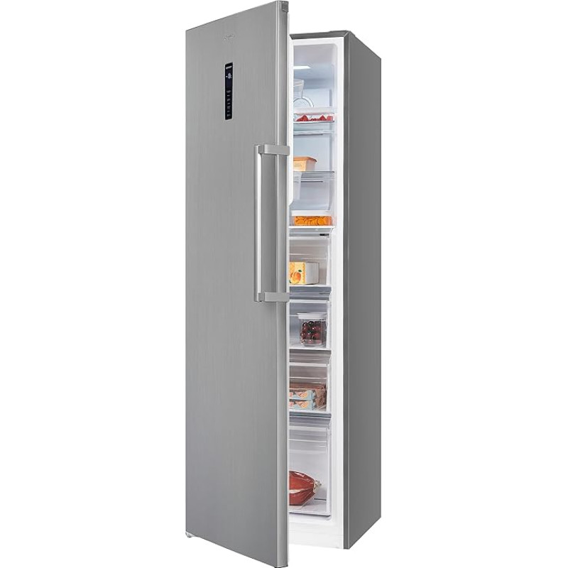Exquisit Freezer GS295-NF-H-040D inoxlook | 274 l net capacity | stainless steel look