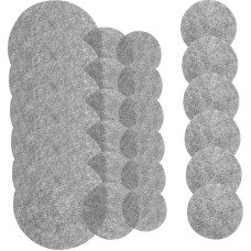 GLEAVI 24 Stück Teiliges Filz Topf Pfannenschutz rutschfeste Teller Kochgeschirrtrenner Schonende Filzunterlagen für Porzellan Glas Vielseitig Einsetzbar für Küche und Aufbewahrung