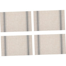 TOBBOMEY 4 Stück Praktische PVC Platzsets Abwaschbare Tischuntersetzer Hitzeschutz und Kratzfest Dekorative Tischkissen für Küche Esszimmer und Haushalt Schützend und Pflegeleicht