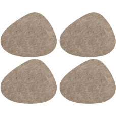 Kulinarischer Komfort mit stilvollem Tischset-Set, umweltfreundlich, gewebtes PVC, Tischschutzlösung (schlammiges Gelb)