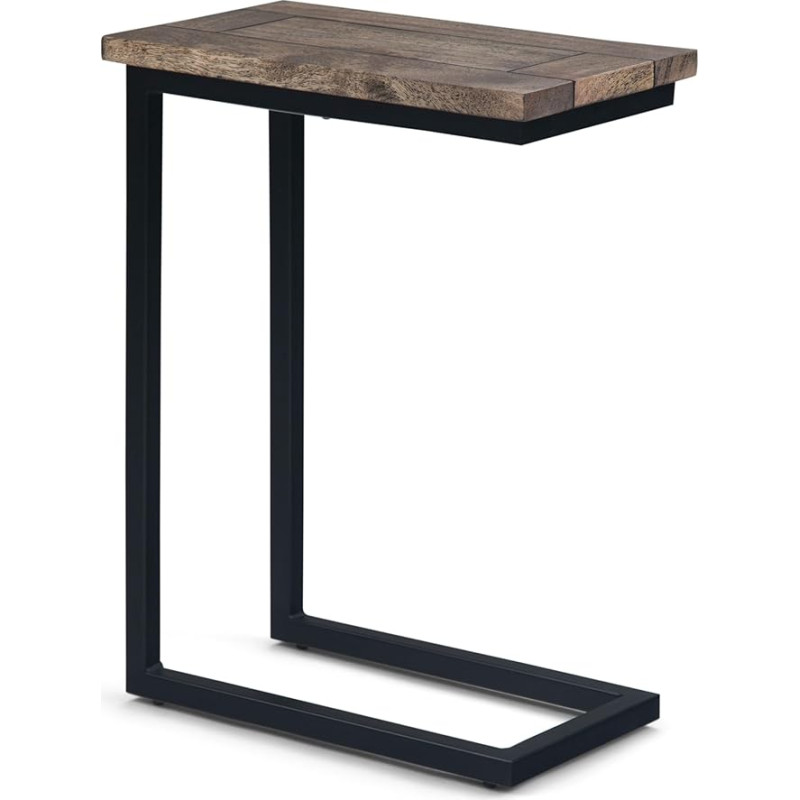 SIMPLIHOME Skyler Mango puidust ja metallist ristkülikukujuline küljelaud 18