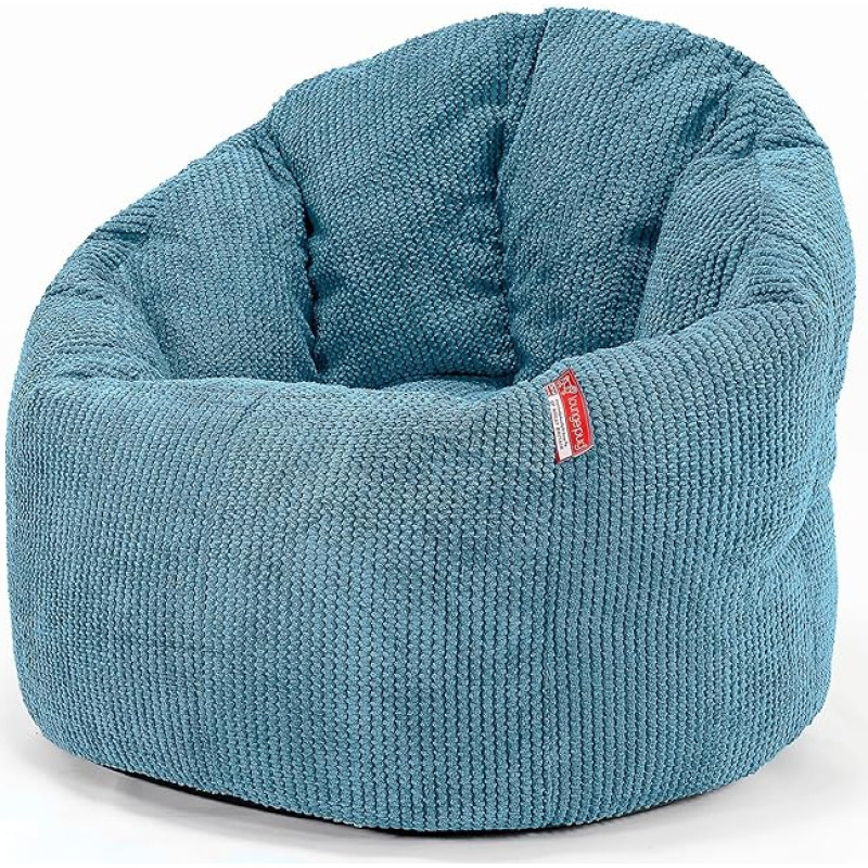 Lounge Pug, Bean Bag Cuddly Lounge Chair Diivanvoodi Pom-Pom Turquoise