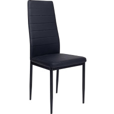 Krok Wood Oskar söögitoatool, elutoatool, kontoritool, metalljalad (must, 4 tk)