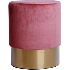 Qiyano Stool Dressing Table Pouf Velvet Stool erinevates suurustes ja värvides, kuldse äärisega elutuppa magamistuppa või garderoobi Väike ümmargune värv: Roosa