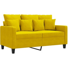 ULUYYUC Diivanvoodi Diivanid ja diivanid Diivanvoodi nurgas diivan - 2-kohaline diivan kollane 120 cm sametist peole aeda terrassile Lounge