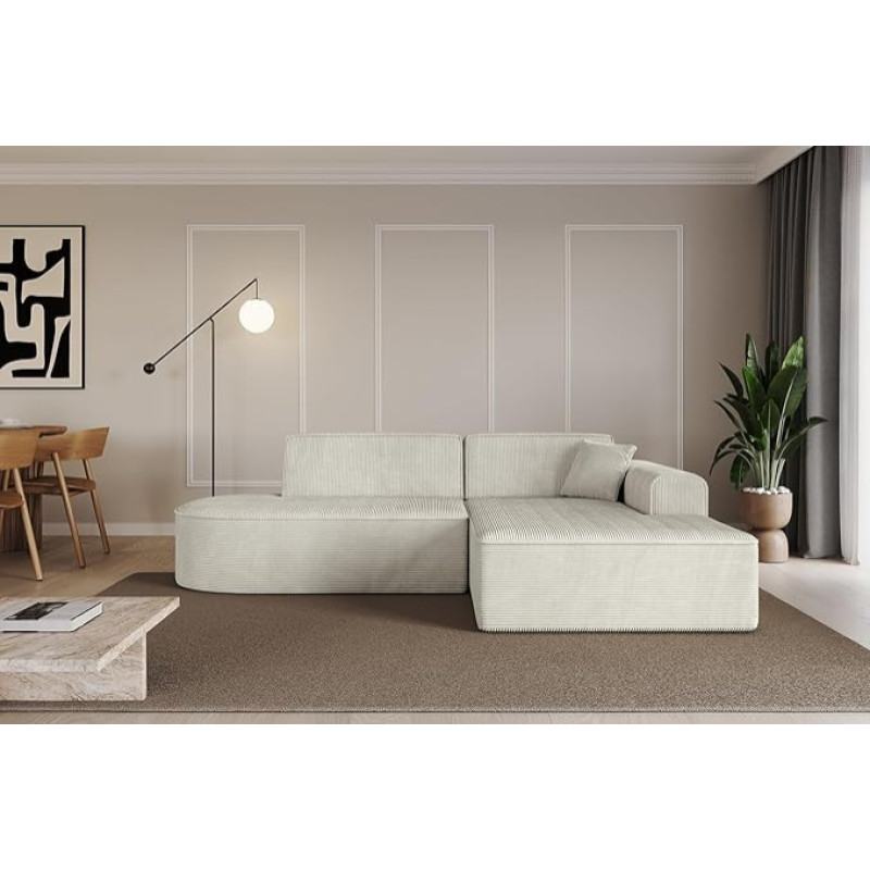 ALTDECOR IREA-L1-v3-Nurk diivan L-kujul 233 x 165 x 81 cm helehall