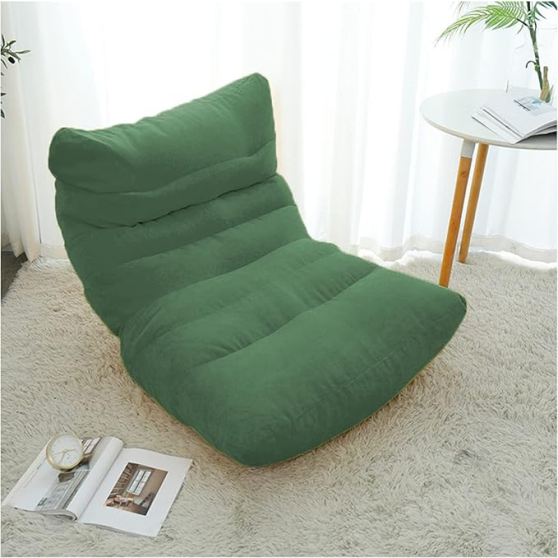 ArtsPavilion Lounge Chair Lazy Boden Diivan Akzent Sitzsack Couch Für Wohnzimmer Eckstuhl Schlafzimmer Salon Büro Lazy Sofa Stühle Green
