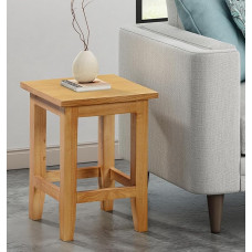 Hallowood Furniture Aston Oak Small Side Table - kohvipoolne öökapp Konsool End Plant Lamp Tables for Small Spaces