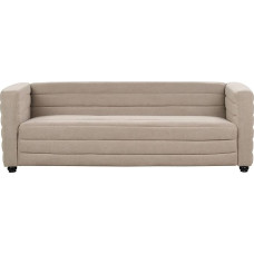 Beliani diivan kangast beežist/taupe 3-istmeline polsterdatud kõrge käetoega elutoa õueala