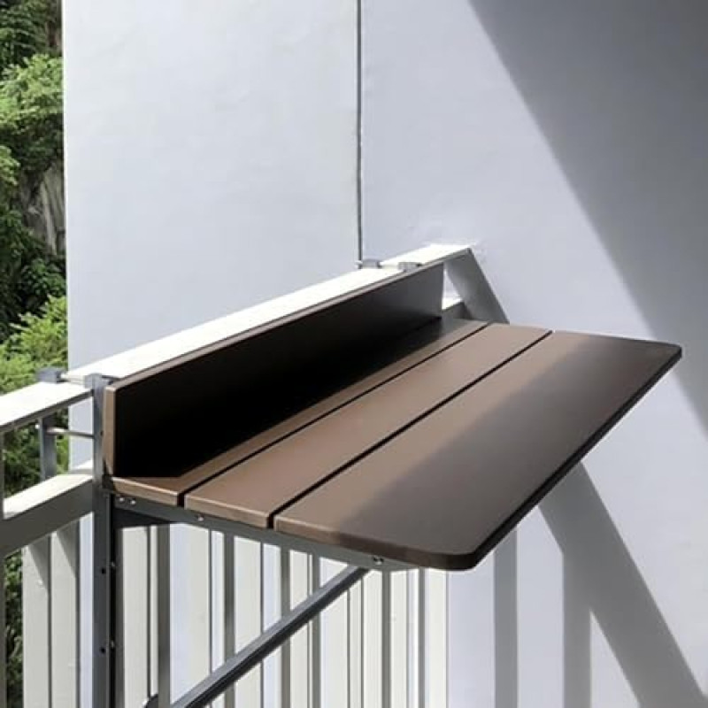 Seinale paigaldatud kokkupandav laud reguleeritava kõrgusega kokkupandav õues rõdu ruumi säästmine