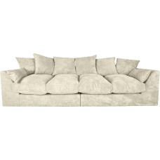 Stiilne diivan Erinevad - Modernne 3-kohaline diivan elutuppa - Väike diivan lahtiste seljapatjadega - soliidne raam - nöör - beež