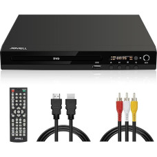 Kompaktne DVD mängija Scart ühendusega, regioonivaba HD DVD-CD mängija 1080P HDMI väljundiga AV väljund, integreeritud PAL NTSC TV süsteem, toetab MIC sisendit, USB sisendit (DVD-170 SCARTiga)