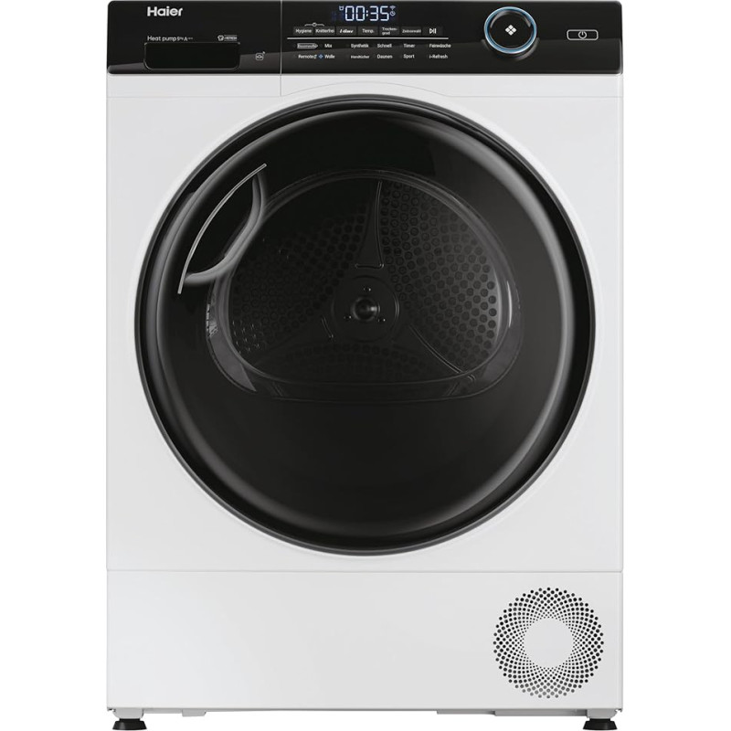 Haier I-PRO Series 5 HD91-A3959E Heat Pump Dryer / 9 kg / A+++ / Smart Home - Wi-Fi & hOn App / Hygiene Function / I-Refresh Steam Program / Gentle Drum [Energy Class A+++]