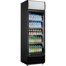 METRO Professional Glass Door Fridge GSC2350B, Glass/Plastic, 324 L, Recirculation Cooling, 180 W, with Lock, Black