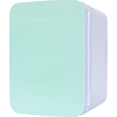Flamingueo Mini Fridge - Small Fridge 10 L, 12 V/220 V, Mini Fridge, Function Cooling and Heating, Table Fridge, Drinks Fridge Small
