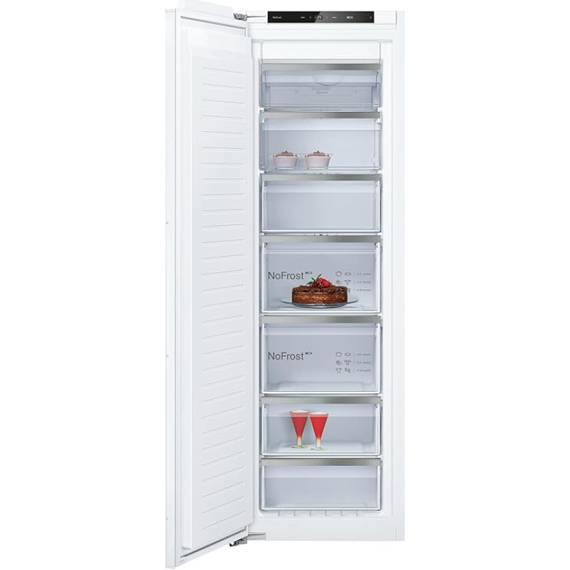 NEFF, GI7813CE0 Fully Integrated Built-In Freezer 177.5 x 56 cm Total Capacity 212 L N 70