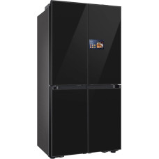 Samsung RM90F67CECEF Bespoke French Door Refrigerator, 185 cm, 654 L, 255 L Freezer Volume, AI Home, AI Vision with Integrated Camera, Beverage Center, Clean Deep Charcoal