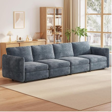 Modulaarne nurgadiivan 4-kohaline, suur elutoa maastikuline riidest diivan, diivanid ja diivanid elutuppa, mugav diivan koos tugitooliga, kaasaegne elutoa diivan (4 istekohta)